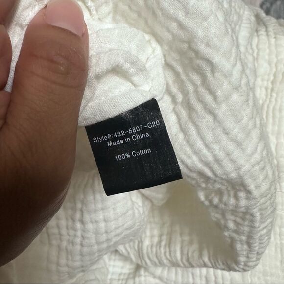 Jenni Kayne Cypress Caftan White Gauze Dress - Picture 3 of 6